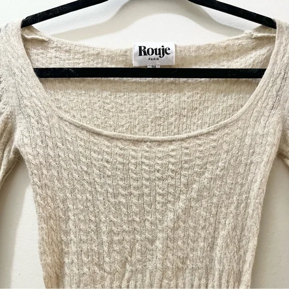 Rouje Angelique Sweater in Beige, FR Size 34 (US 2)